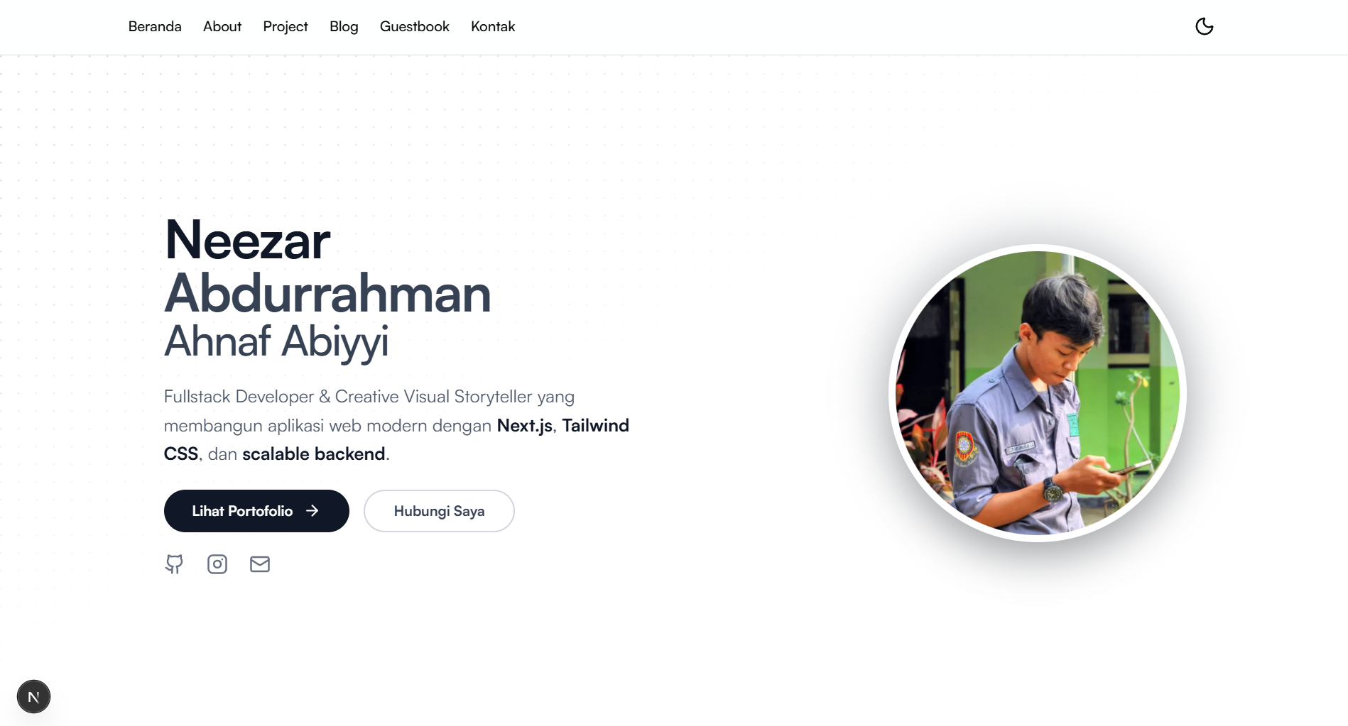 Portfolio Website - Neezar