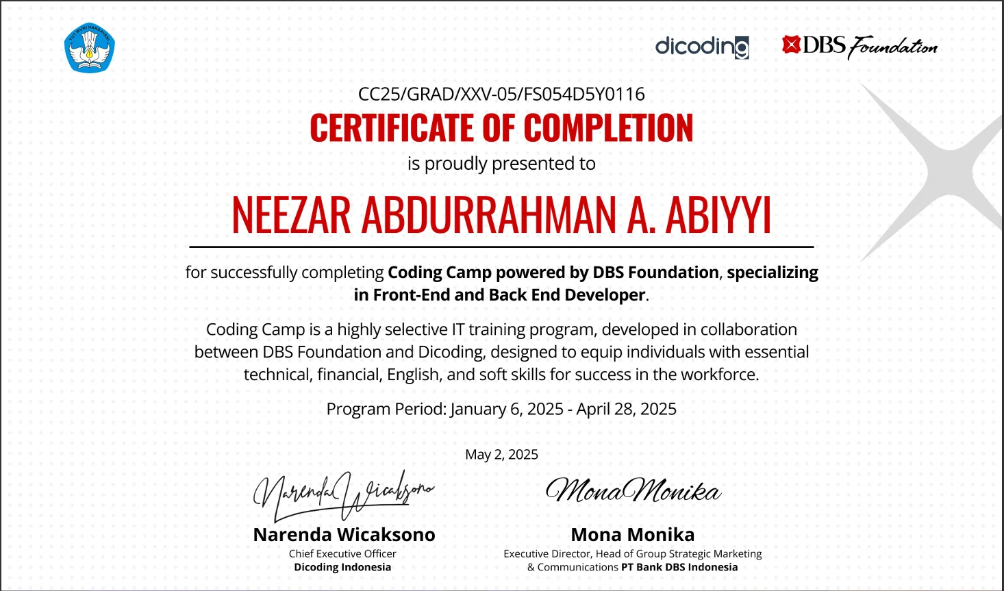 DBS Foundation Coding Camp